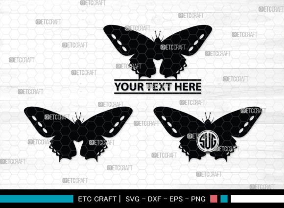 Butterfly Monogram, Butterfly SVG Graphic Crafts By Pixel Elites