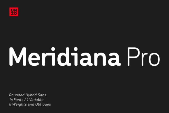 Meridiana Pro Sans Serif Font By unio.creativesolutions