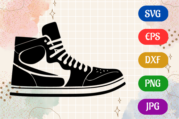 Sneakers - Minimalist Logo Vector SVG Gráfico Ilustrações em IA Por Creative Oasis