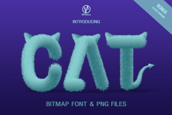 Cat Color Fonts Font By NPNaay