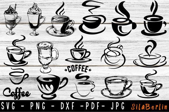 Coffee Svg, Coffee Cup Svg, Coffee Mug Gráfico Artesanato Por SilaBerlin