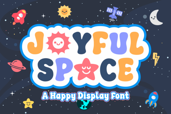 Joyful Space Display Font By Rizkky (7NTypes)