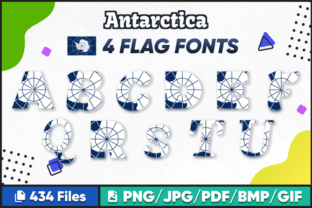 Antarctica Font Afbeelding Crafts Door fromporto 1