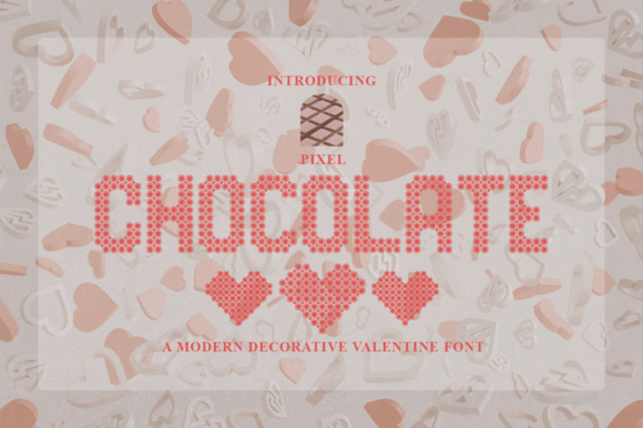 Pixel Chocolate Decorative Font By MaxWyner Shop