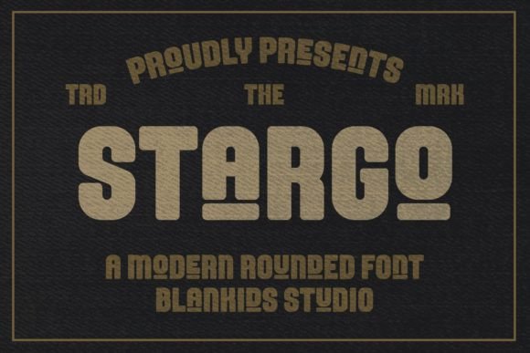 Stargo Display Font By Blankids Studio