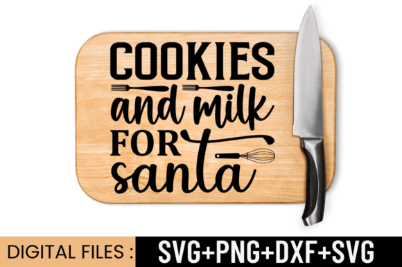 Cookies and Milk for Santa Svg,cutting Graphic Crafts By CraftSVG