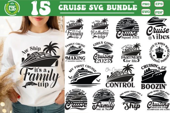 Cruise SVG Bundle, Family Vacation Svg, Grafica Creazioni Di Design Dynamo Gallery