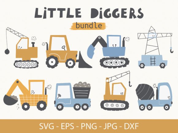 Little Diggers SVG,Kids Funny Quotes SVG Afbeelding Grafische Objecten van Hoge Kwaliteit Door CUTEANNY
