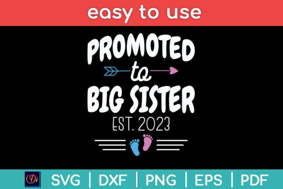 Promoted to Big Sister 2023 - to Be Afbeelding Crafts Door designindustry