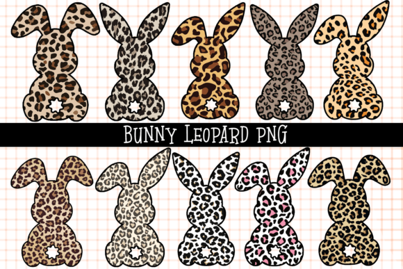 Cute Bunny Rabbit Leopard Easter Day PNG Graphic Graphic Templates By auaino.art