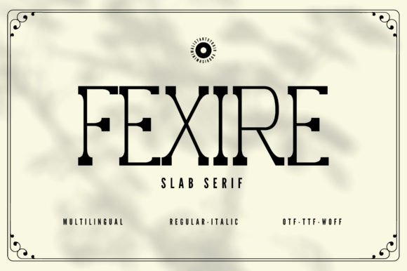 Fexire Slab Serif Font By Minimalistartstudio