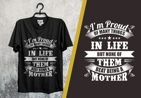 Proud Mom SVG Grafik T-shirt Designs Von ChromaCraze