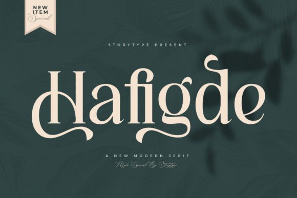 Hafigde Serif Font By Storytype Studio