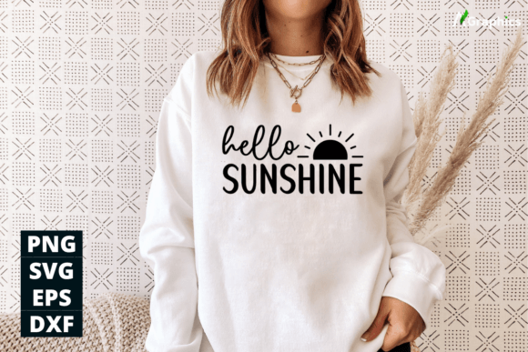 Hello Sunshine - Spring Special SVG Graphic T-shirt Designs By AN Graphics