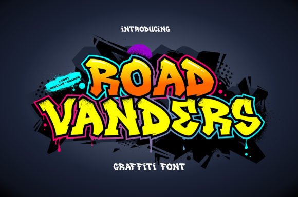 Road Vanders Display Font By Cikareotype