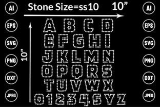 Alphabet Rhinestone Design Illustration Designs de T-shirts Par TRANSFORM20 3