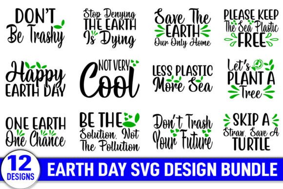 Earth Day SVG Design Bundle, Gráfico Modelos de Impressão Por asmabinti sumiya