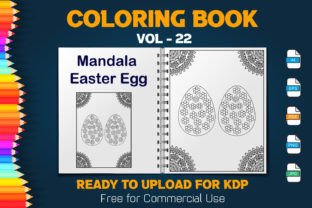 Easter Coloring Book for KDP Interiors Graphic KDP Interiors By Homyara's Art Gallery 1