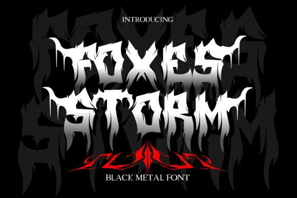 Foxes Storm Display Font By Cikareotype