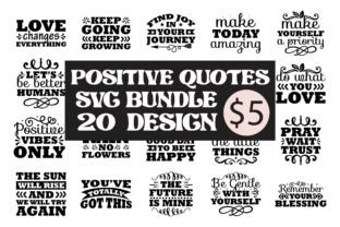 Positive Quotes Svg Bundle Grafica Creazioni Di Journey with Craft 1
