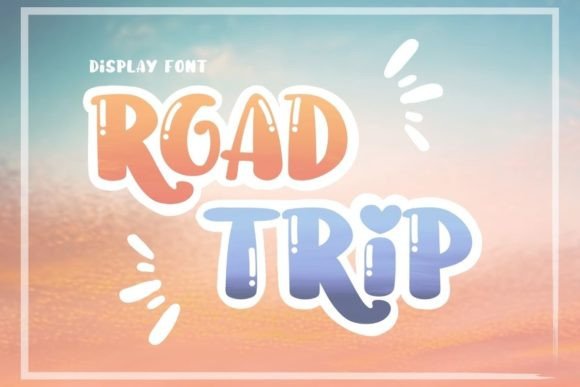 Road Trip Display Font By AnningArts