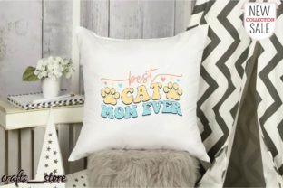 Best Cat Mom Ever Retro Svg Graphic Crafts By Crafts_Store 3