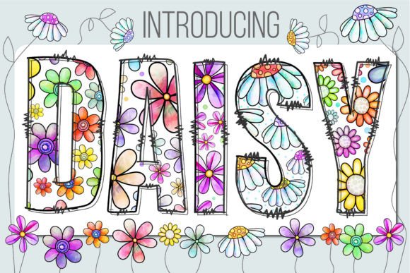 Daisy Color Fonts Font By Nobu Collections