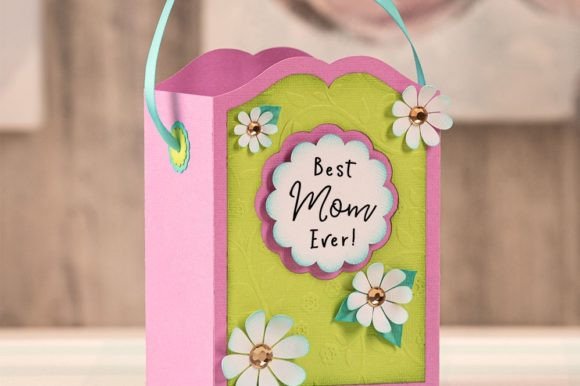 Best Mom Gift Bag Feiertage 3D SVG-Plotterdatei Von Dreaming Tree