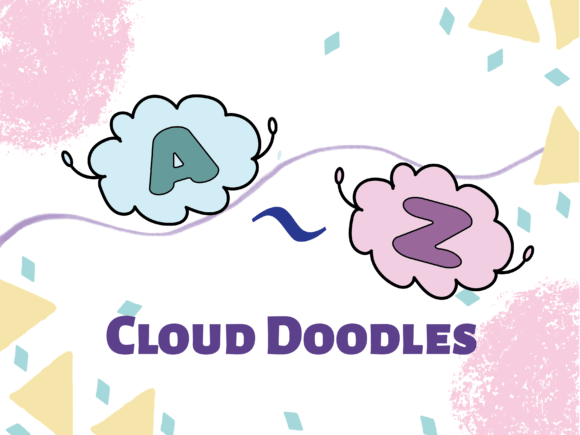 Cloud Doodles Decorative Font By Happy Bamboo