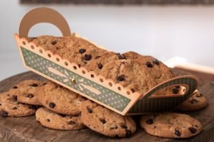 Cookie Snack Tray Centros de mesa Manualidades SVG 3D Por Dreaming Tree