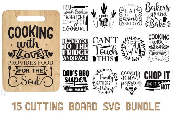Cutting Board Bundle Graphic Crafts By MockupStation