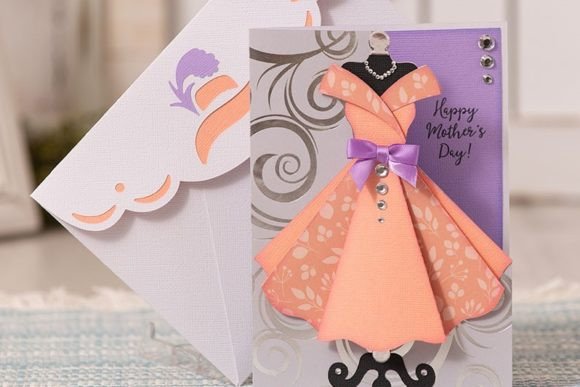 Darling Dress Greeting Card Birthdays 3D SVG Craft By Dreaming Tree