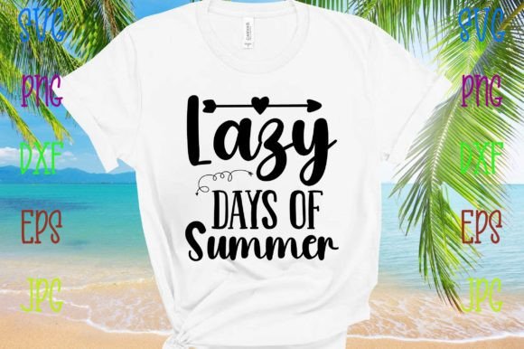 Lazy Days of Summer Illustration Designs de T-shirts Par Mega