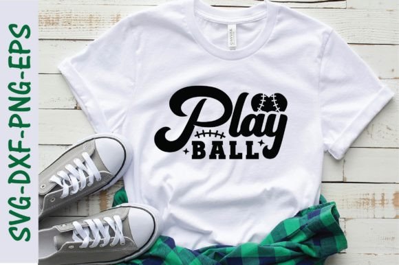 Play Ball Svg, Baseball Svg Afbeelding T-shirt Designs Door Svg Design Hub
