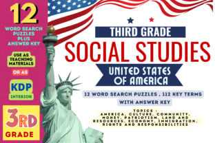 Social Studies: United States of America Grafica 3rd grade Di Charm Creatives 1