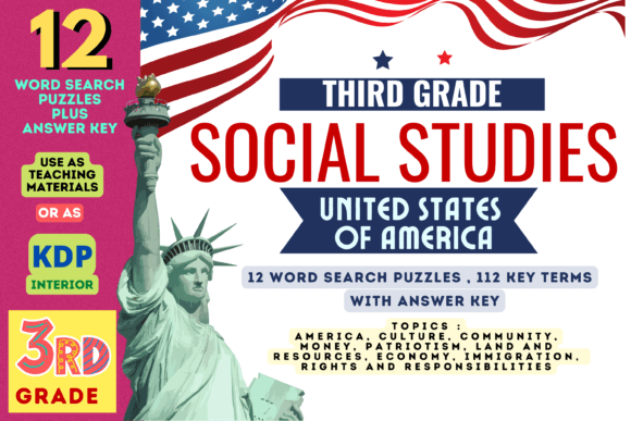 Social Studies: United States of America Graphic 3rd grade By Charm Creatives