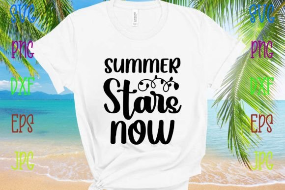 Summer Stars Now Illustration Designs de T-shirts Par Mega
