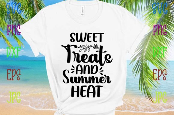 Sweet Treats and Summer Heat Illustration Designs de T-shirts Par Mega