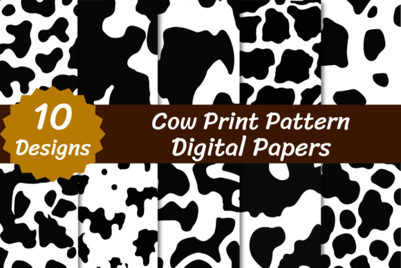 Cow Graphic Backgrounds By VYCstore
