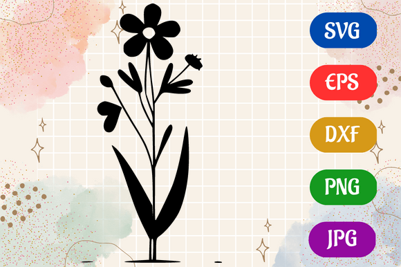 Birth Flower Graphic AI Illustrations By Creative Oasis