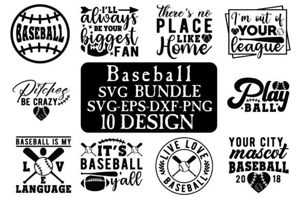 Baseball SVG Bundle, Baseball Shirt SVG Gráfico Diseños de Camisetas Por Svg Design Hub