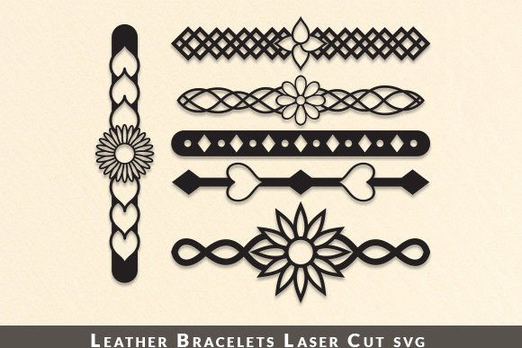 Leather Bracelets Laser Cut Svg Graphic Crafts By Art Hub