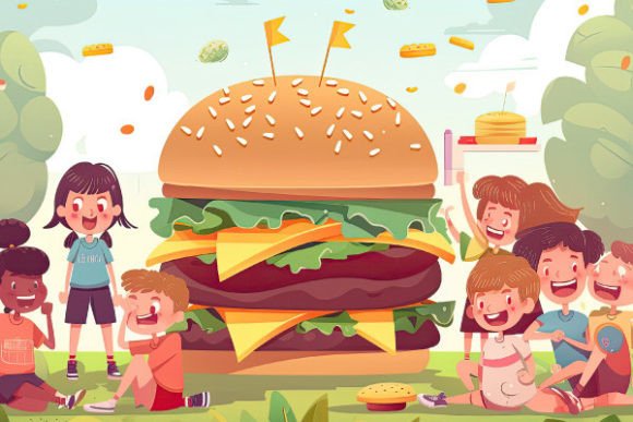 Hamburger Day Graphic AI Illustrations By goodigital