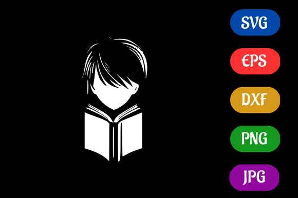 Book Lover | Silhouette Vector SVG EPS Graphic AI Illustrations By Creative Oasis