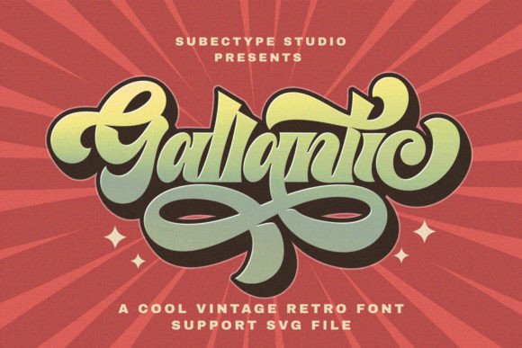 Gallantic Display Font By Subectype