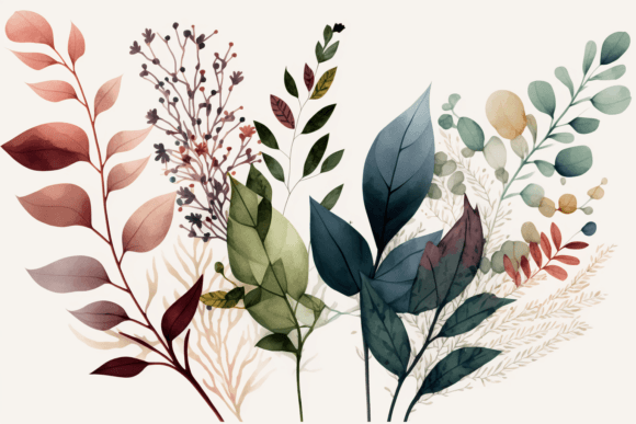 Minimalistic Floral Art Watercolor 1 Illustration Illustrations Imprimables Par 1xMerch