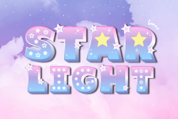 Starlight Display Font By Babymimiart