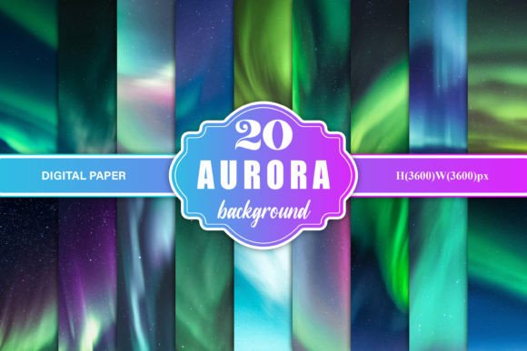 Aurora Sky Background, Northern Light Graphic Backgrounds By Forhadx5