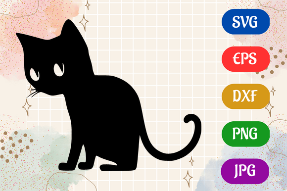 Cat Clipart | Silhouette Vector SVG EPS Graphic AI Illustrations By Creative Oasis