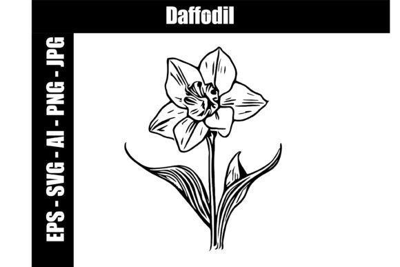 Daffodil SVG AI PNG JPG EPS Graphic Crafts By Different By Design